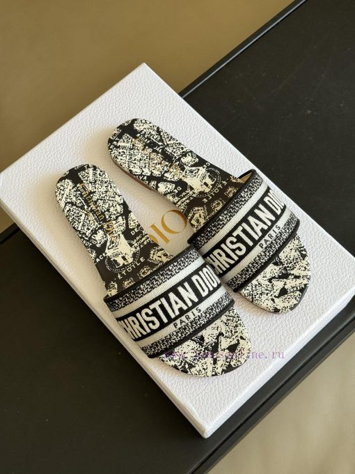 Dior ss24 new arrival～CD Home Classic Embroidered Slippers 24 New ColorsExquisite three-dimev7nskmlz - Image 3