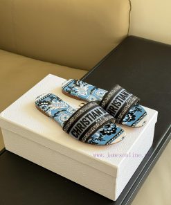 Dior ss24 new arrival～CD Home Classic Embroidered Slippers 24 New ColorsExquisite three-dimedqprephj