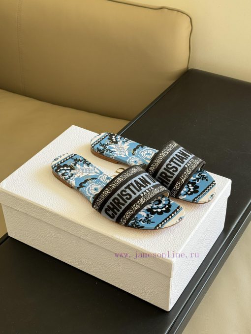 Dior ss24 new arrival～CD Home Classic Embroidered Slippers 24 New ColorsExquisite three-dimedqprephj - Image 2