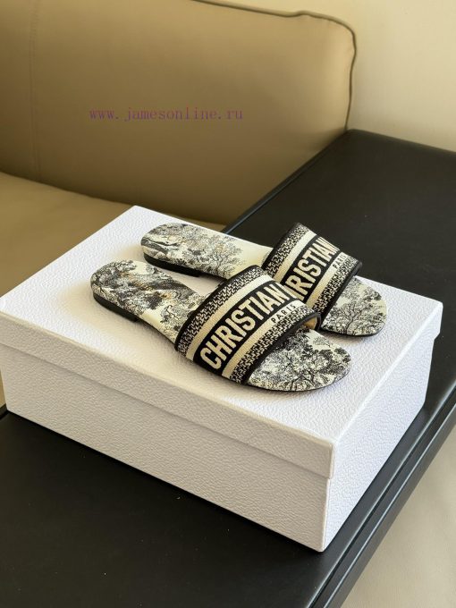 Dior ss24 new arrival～CD Home Classic Embroidered Slippers 24 New ColorsExquisite three-dimeirdiizkv - Image 2