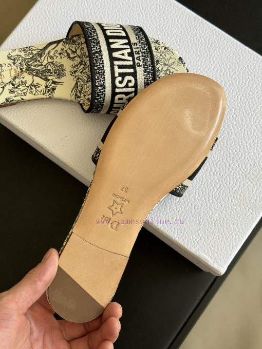 Dior ss24 new arrival～CD Home Classic Embroidered Slippers 24 New ColorsExquisite three-dimef7e53h5j - Image 7
