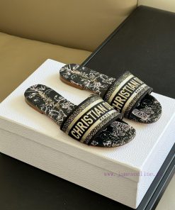 Dior ss24 new arrival～CD Home Classic Embroidered Slippers 24 New ColorsExquisite three-dimeqh8ldz5x