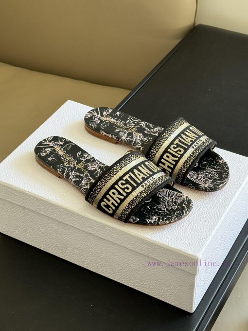 Dior ss24 new arrival～CD Home Classic Embroidered Slippers 24 New ColorsExquisite three-dimeqh8ldz5x
