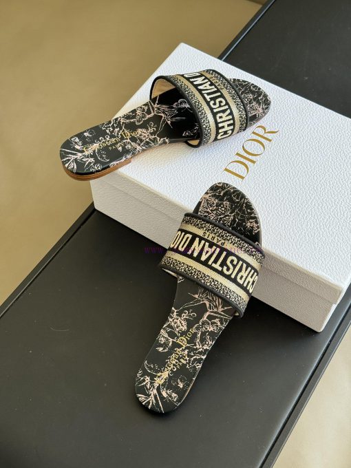Dior ss24 new arrival～CD Home Classic Embroidered Slippers 24 New ColorsExquisite three-dimeqh8ldz5x - Image 5