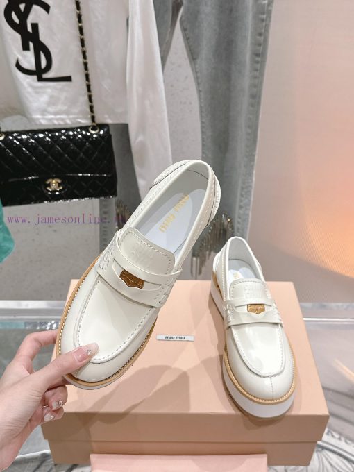 𝐌𝐢𝐮𝐌𝐢𝐮 Top qualityNew Product Launch | Retro Coin Driving Shoes Le Fu ShoesThis gold coin caknwqsgp0 - Image 4