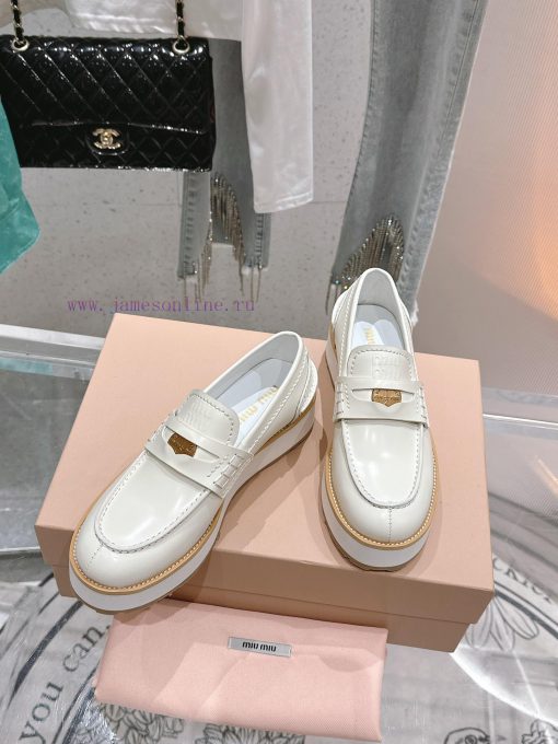 𝐌𝐢𝐮𝐌𝐢𝐮 Top qualityNew Product Launch | Retro Coin Driving Shoes Le Fu ShoesThis gold coin caknwqsgp0 - Image 5