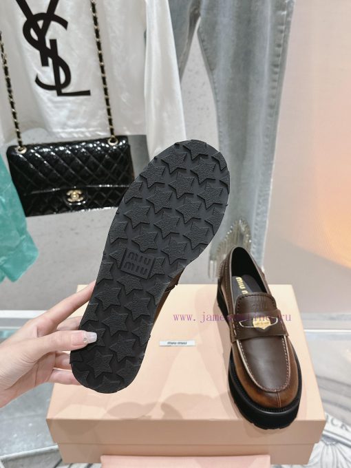 𝐌𝐢𝐮𝐌𝐢𝐮 Top qualityNew Product Launch | Retro Coin Driving Shoes Le Fu ShoesThis gold coin cawwjzg9yr - Image 10
