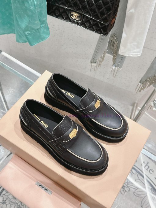 𝐌𝐢𝐮𝐌𝐢𝐮 Top qualityNew Product Launch | Retro Coin Driving Shoes Le Fu ShoesThis gold coin cap0m2ehzv - Image 3