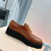 𝐌𝐢𝐮𝐌𝐢𝐮 Miu Miu's new thick soled Block leather shoesSelected imported polished cowhide matervwmjkvak