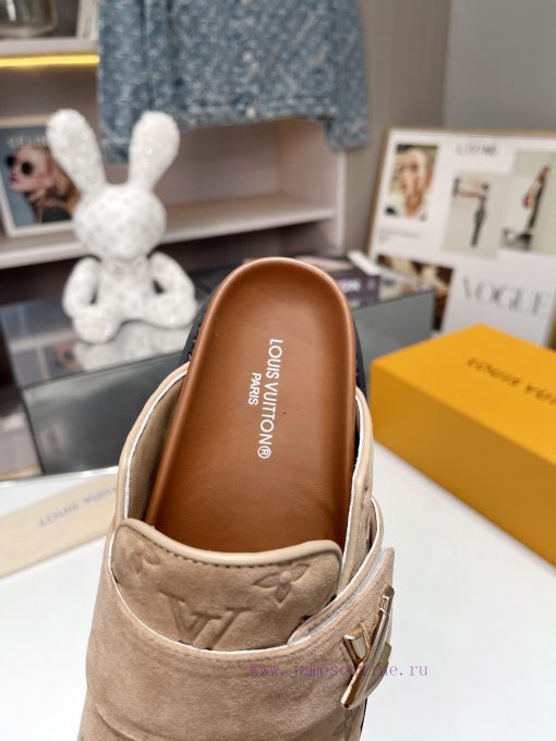 Complete set of high-end gift box packagingLoui& Vuitto& 2024Flat bottomed sandals 🦋 ️Genuin42q1s5lr - Image 6