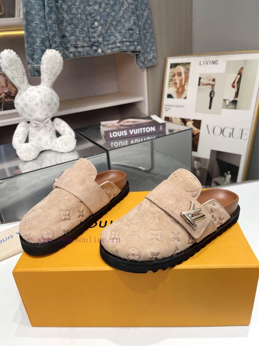 Complete set of high-end gift box packagingLoui& Vuitto& 2024Flat bottomed sandals 🦋 ️Genuin42q1s5lr - Image 10