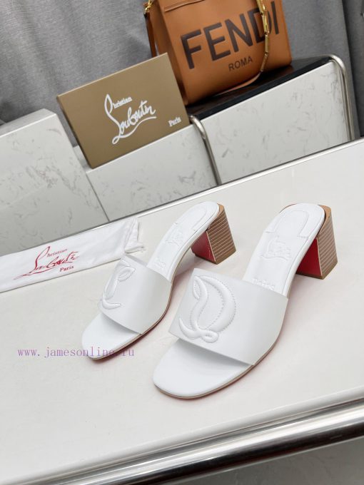 Rubber sole P280, genuine leather sole pCL/Lupoting CL MULE women's casual high-heeled slipprh3e55d2