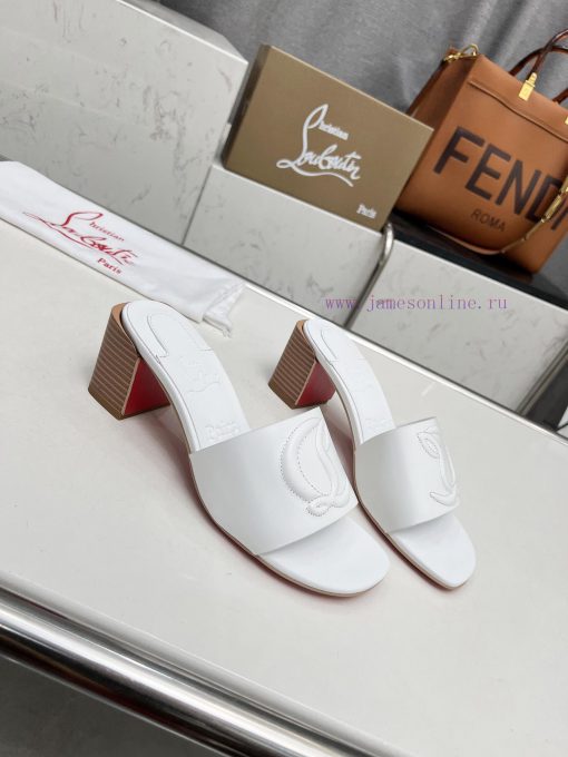 Rubber sole P280, genuine leather sole pCL/Lupoting CL MULE women's casual high-heeled slipprh3e55d2 - Image 3