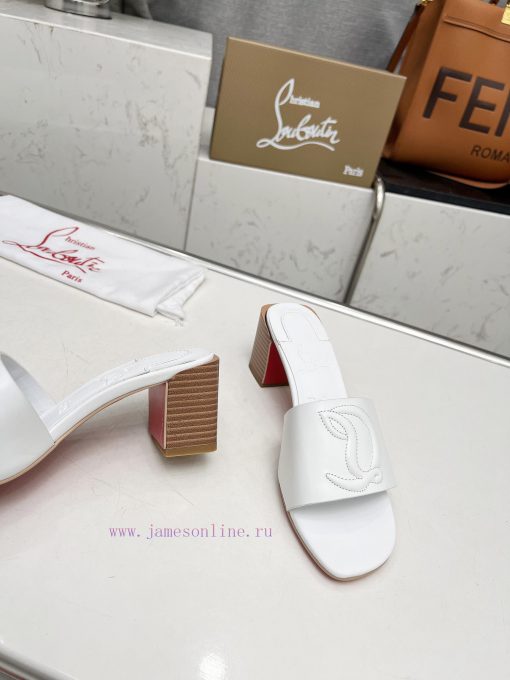 Rubber sole P280, genuine leather sole pCL/Lupoting CL MULE women's casual high-heeled slipprh3e55d2 - Image 5