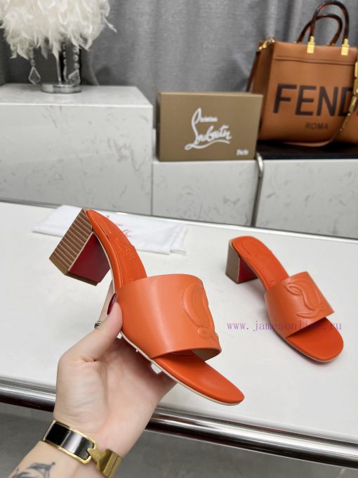 Rubber sole P280, genuine leather sole pCL/Lupoting CL MULE women's casual high-heeled slipp94dernnb - Image 6