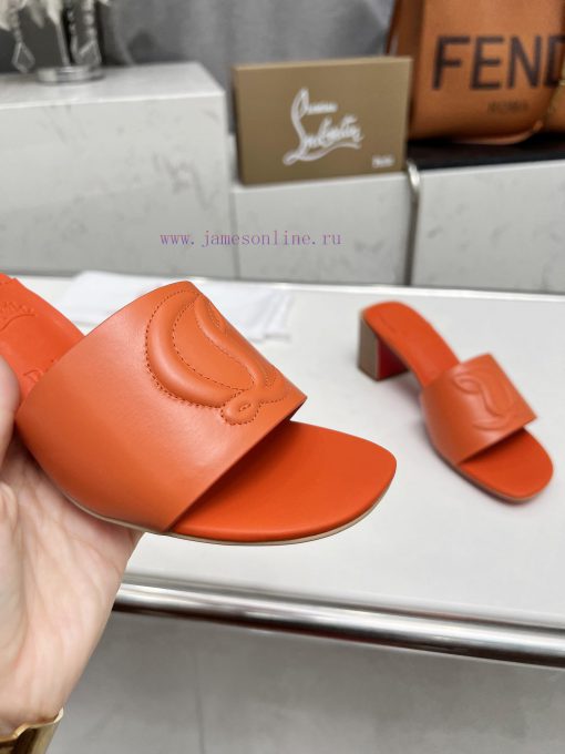 Rubber sole P280, genuine leather sole pCL/Lupoting CL MULE women's casual high-heeled slipp94dernnb - Image 9
