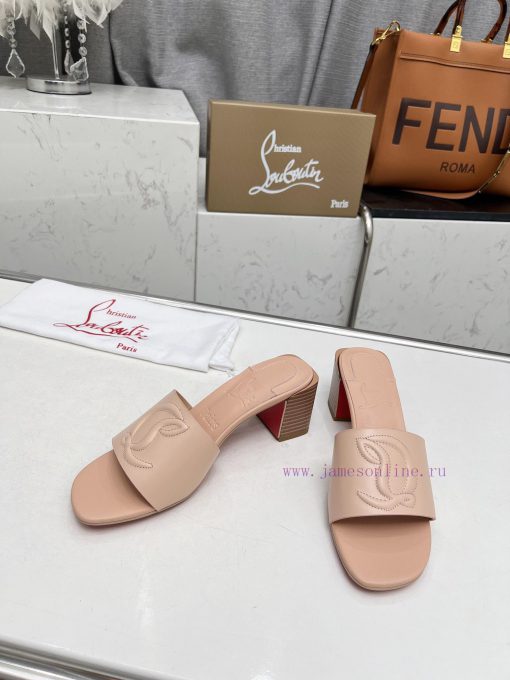 Rubber sole P280, genuine leather sole pCL/Lupoting CL MULE women's casual high-heeled slippwktfoajl - Image 4