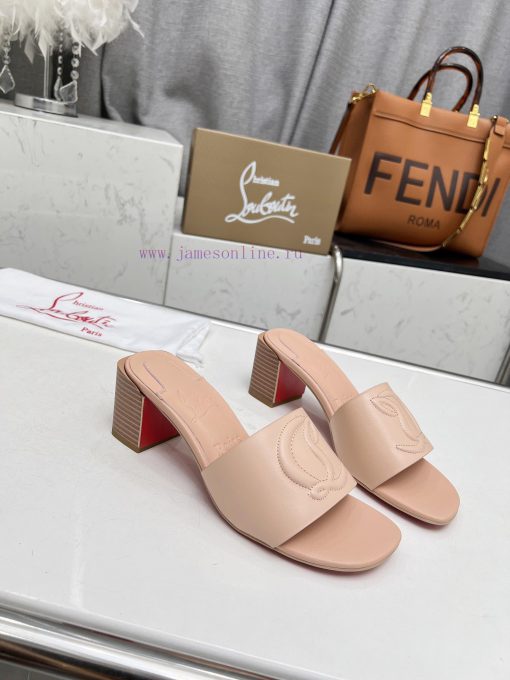 Rubber sole P280, genuine leather sole pCL/Lupoting CL MULE women's casual high-heeled slippwktfoajl - Image 5