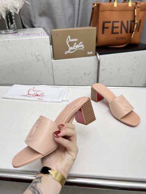 Rubber sole P280, genuine leather sole pCL/Lupoting CL MULE women's casual high-heeled slippwktfoajl - Image 10