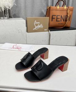 Rubber sole P280, genuine leather sole pCL/Lupoting CL MULE women's casual high-heeled slipp2eq9ye43