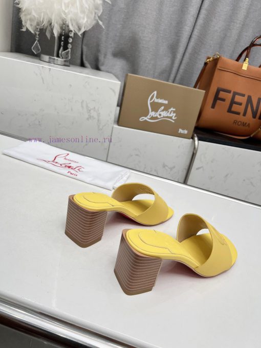 Rubber sole P280, genuine leather sole pCL/Lupoting CL MULE women's casual high-heeled slippim5k9lei - Image 7