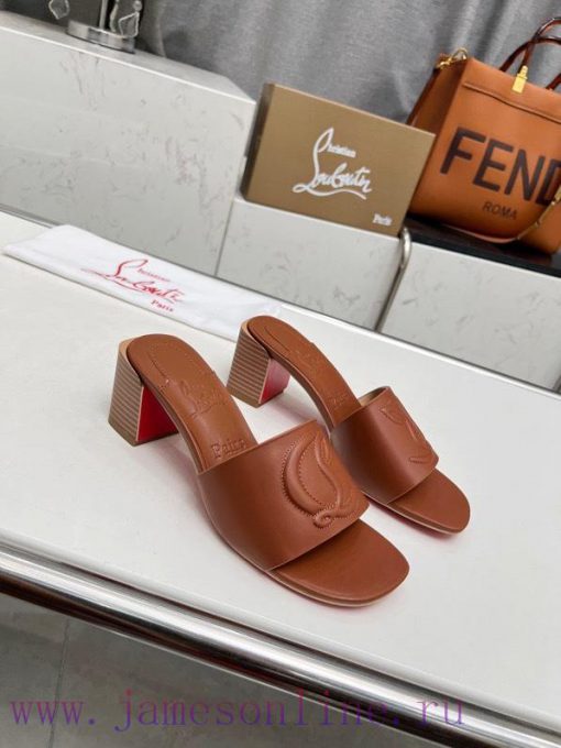 Rubber sole P280, genuine leather sole pCL/Lupoting CL MULE women's casual high-heeled slippaznkx9fp - Image 3