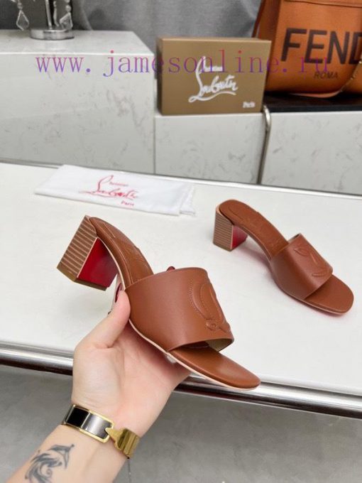 Rubber sole P280, genuine leather sole pCL/Lupoting CL MULE women's casual high-heeled slippaznkx9fp - Image 6