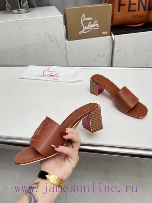 Rubber sole P280, genuine leather sole pCL/Lupoting CL MULE women's casual high-heeled slippaznkx9fp - Image 8