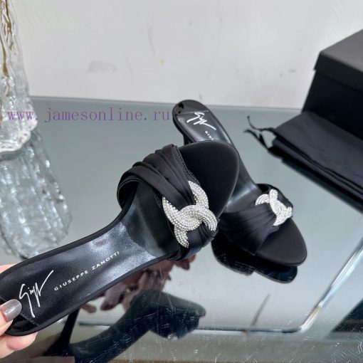 Giuseppe Zanotti - SS2024 New Spring and Summer Collection Diamond Button Single Shoes/Slipp2kj4m3vr - Image 7