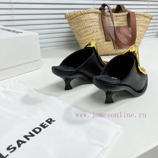 Jil Sander's new spring and summer cat heel pointed single shoes have a strong sense of luxuwfjickrw - Image 8
