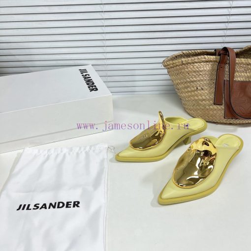 Jil Sander's new spring and summer cat heel pointed single shoes have a strong sense of luxuguor7x77 - Image 2