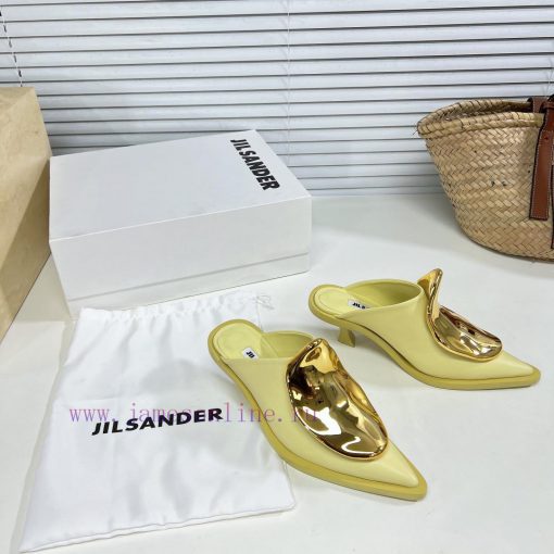 Jil Sander's new spring and summer cat heel pointed single shoes have a strong sense of luxuguor7x77 - Image 3