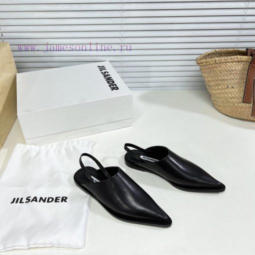 Jil Sander's new spring and summer cat heel pointed single shoes have a strong sense of luxu0h7osvge