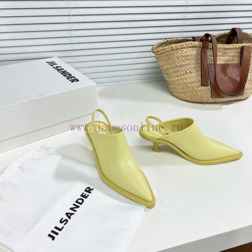 Jil Sander's Spring/Summer New Cat Heel Pointed Single Shoes with Baotou Slippers exude a se6rcufls0 - Image 5