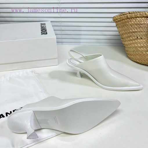Jil Sander's Spring/Summer New Cat Heel Pointed Single Shoes with Baotou Slippers exude a se20ogwls2 - Image 4