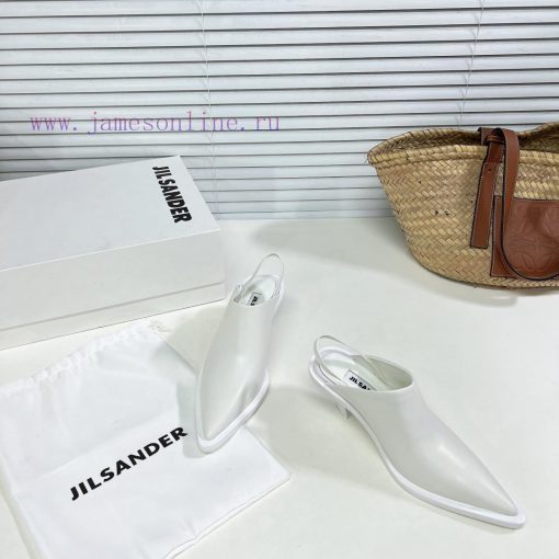Jil Sander's Spring/Summer New Cat Heel Pointed Single Shoes with Baotou Slippers exude a se20ogwls2 - Image 5