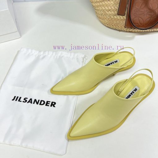 Jil Sander's Spring/Summer New Cat Heel Pointed Single Shoes with Baotou Slippers exude a se6rcufls0 - Image 9