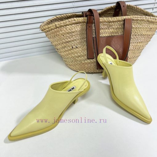 Jil Sander's Spring/Summer New Cat Heel Pointed Single Shoes with Baotou Slippers exude a se6rcufls0 - Image 10