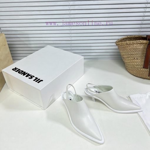 Jil Sander's Spring/Summer New Cat Heel Pointed Single Shoes with Baotou Slippers exude a se20ogwls2 - Image 10