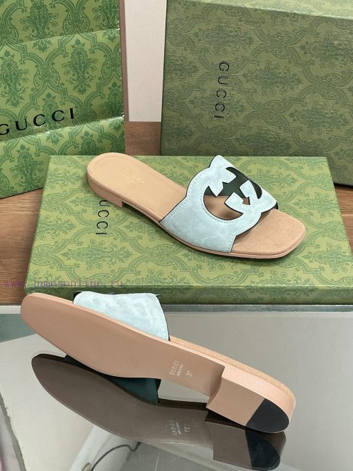 2024 Summer New Collection in Stock, Gucci High Quality Slippers Double G Hollow Oil Edge Cr36on9pqx - Image 10