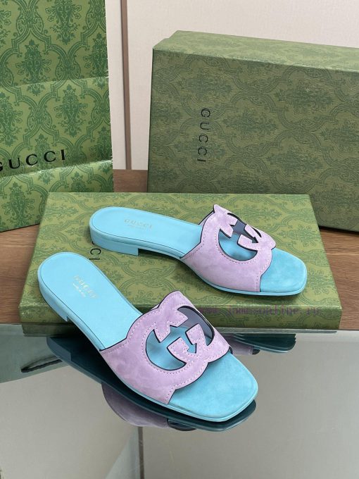 2024 Summer New Collection in Stock, Gucci High Quality Slippers Double G Hollow Oil Edge Crxumdz2u7 - Image 2