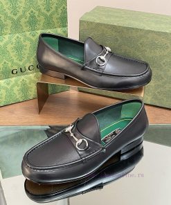 Men's G UCCI Men's 1953 Series Horseneck Buckle New Latest Le Fu ShoesIn 2024, the official lxc2lggj