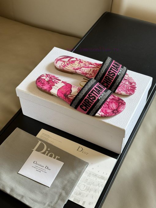 Dior ss24 new arrival～CD Home Classic Embroidered Slippers Classic Colors+24 New ColorsExqui409y3px2 - Image 2