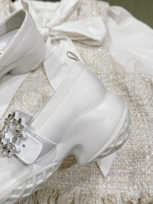 | ²⁰²4 𝐬𝐬  🤍🤎𝐑𝐨𝐠𝐞𝐫 𝐕𝐢𝐯𝐢𝐞𝐫  Roger Vivian Viv 'Run diamond buckle fabric sports shoes are a magvazp0x - Image 6