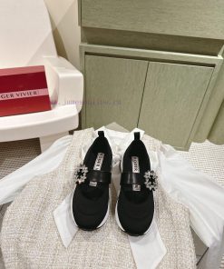| ²⁰²4 𝐬𝐬  🤍🤎𝐑𝐨𝐠𝐞𝐫 𝐕𝐢𝐯𝐢𝐞𝐫  Roger Vivian Viv 'Run diamond buckle fabric sports shoes are a mrljgo6xi