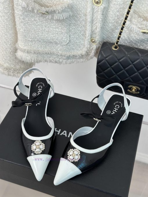 Chanel | Chanel 24C New Product ClassicDouble C Clover Pearl Sandals and Slippers SeriesThe vu2p5u07 - Image 3