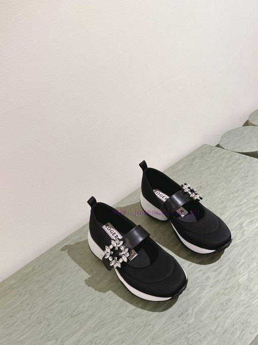 | ²⁰²4 𝐬𝐬  🤍🤎𝐑𝐨𝐠𝐞𝐫 𝐕𝐢𝐯𝐢𝐞𝐫  Roger Vivian Viv 'Run diamond buckle fabric sports shoes are a mrljgo6xi - Image 8