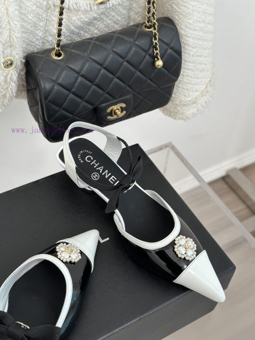 Chanel | Chanel 24C New Product ClassicDouble C Clover Pearl Sandals and Slippers SeriesThe vu2p5u07 - Image 6