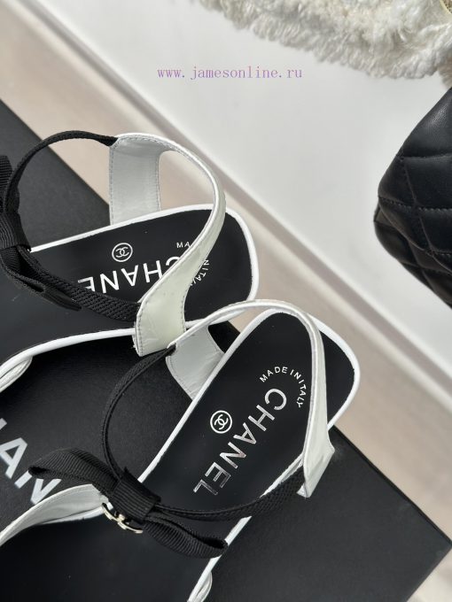 Chanel | Chanel 24C New Product ClassicDouble C Clover Pearl Sandals and Slippers SeriesThe vu2p5u07 - Image 9