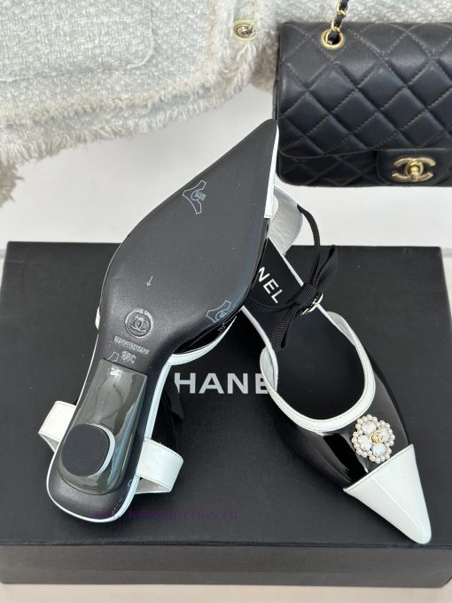 Chanel | Chanel 24C New Product ClassicDouble C Clover Pearl Sandals and Slippers SeriesThe vu2p5u07 - Image 10